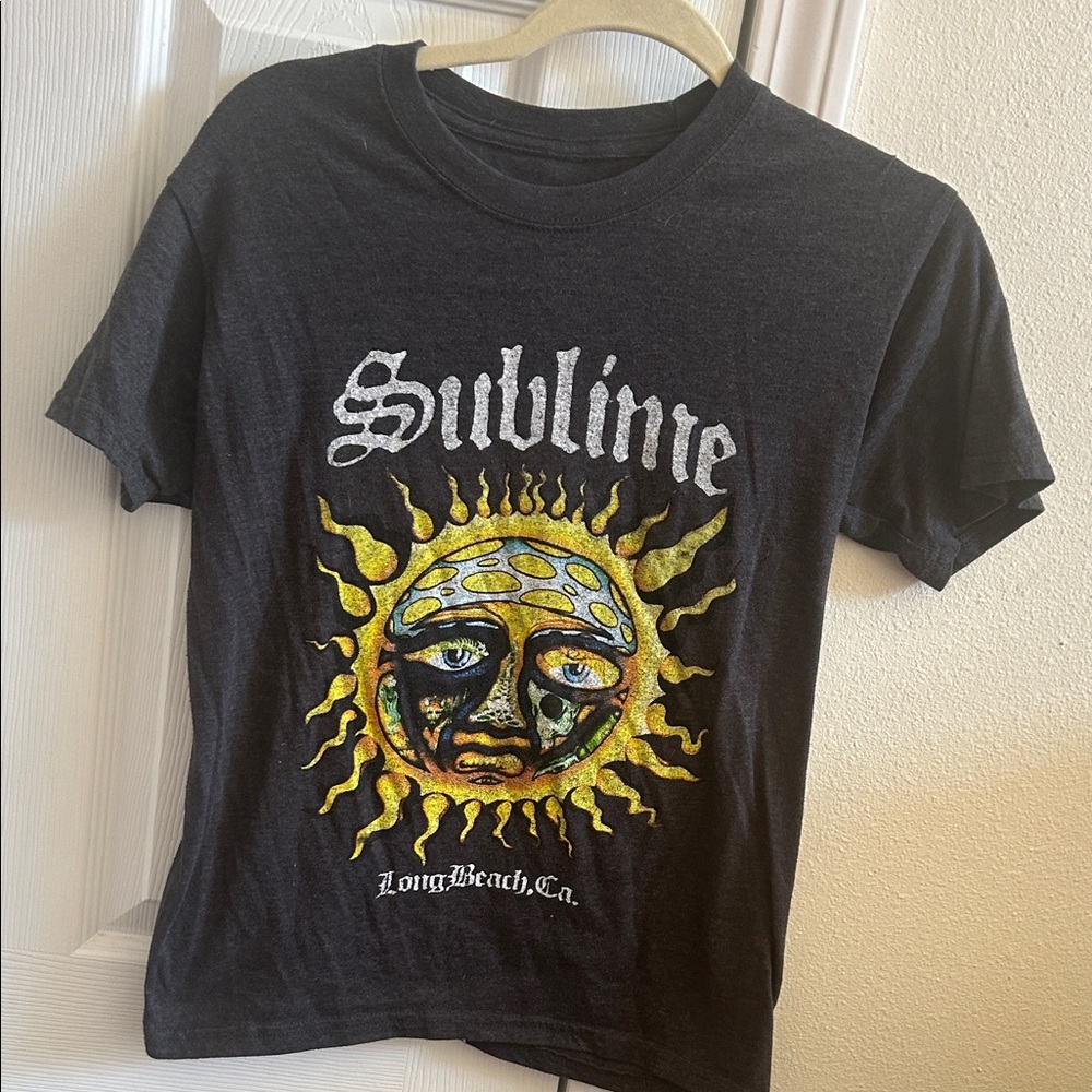 Target Black Graphic Tee with Sun Design